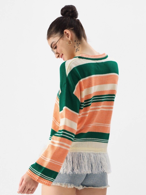 The Souled Store Striped Pullover Sweater - Image 4