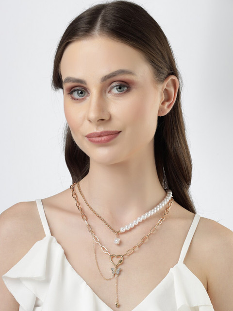 Scintillare By Sukkhi Gold-Plated Layered Chain - Image 5