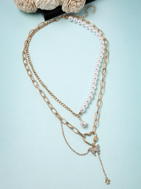 Scintillare By Sukkhi Gold-Plated Layered Chain