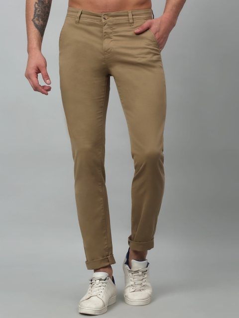 Cantabil Men Mid-Rise Cotton Trousers
