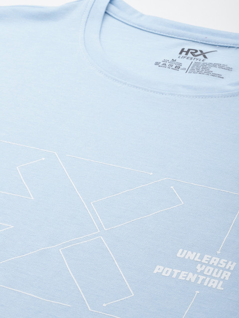 HRX by Hrithik Roshan Men Typography Printed Lifestyle T-shirt - Image 2