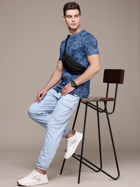 FCUK Pure Cotton Abstract Printed T-shirt