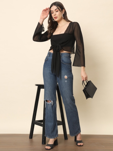 Trend Arrest Crop Tie-Up Shrug - Image 7