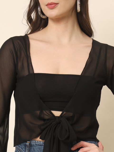 Trend Arrest Crop Tie-Up Shrug - Image 2