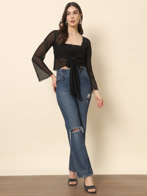 Trend Arrest Crop Tie-Up Shrug - Image 6