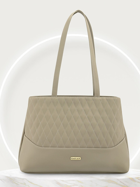 Fastrack Geometric Textured Structured Shoulder Bag