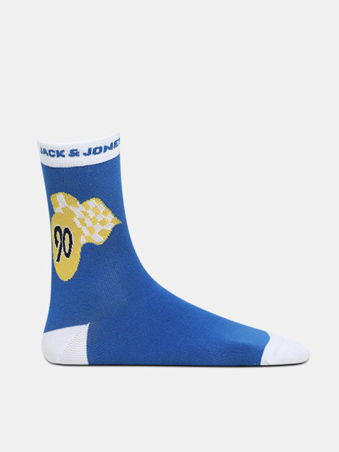 Jack & Jones Men Pack Of 2 Patterned Calf Length Socks