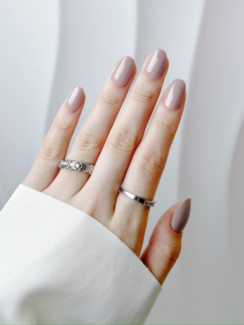 FEELHIGH 24-Pcs Long Lasting Quick Fix Artificial Nail Set - A18