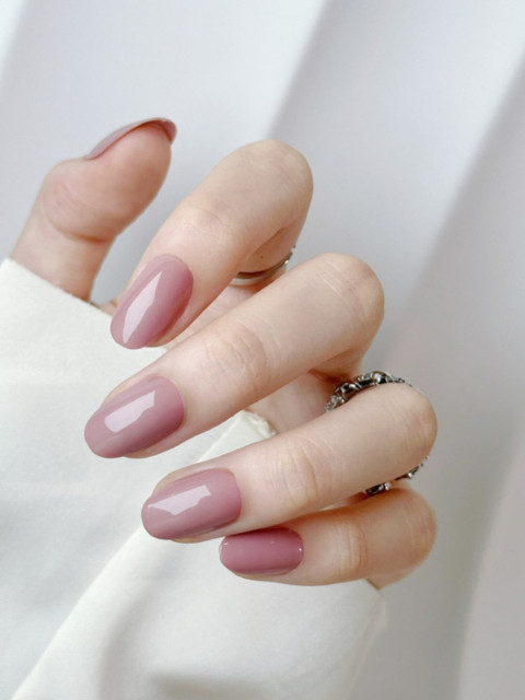 FEELHIGH 24Pcs Reusable Long Lasting Artificial Fake Nail Set - 25