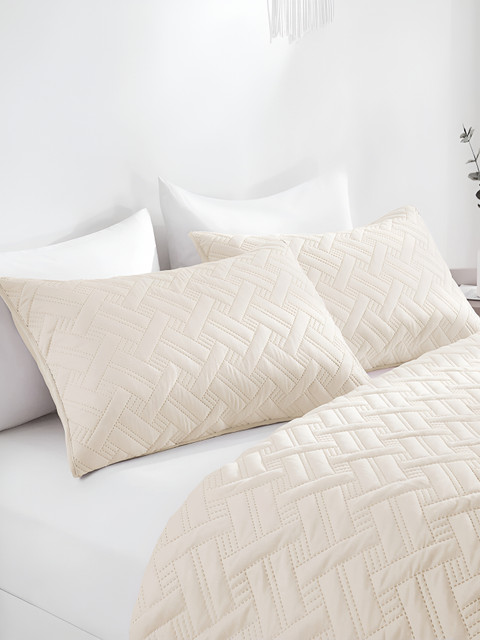 bsb home Cream Cotton Double King Superfine Bedding Set - Image 2