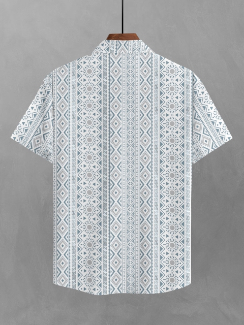 BULLMER Men Straight Printed Cotton Casual Shirt - Image 2