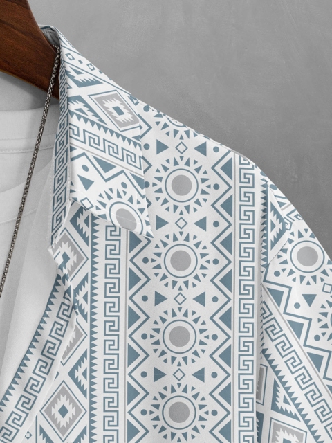 BULLMER Men Straight Printed Cotton Casual Shirt - Image 3