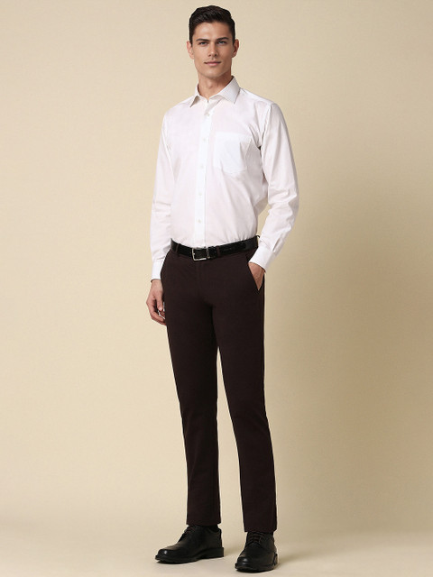 Allen Solly Men Cotton Mid-Rise Slim Fit Formal Trouser - Image 4