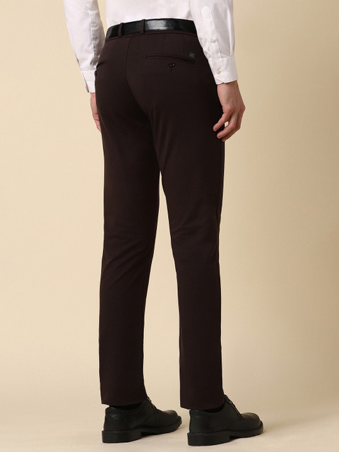 Allen Solly Men Cotton Mid-Rise Slim Fit Formal Trouser - Image 3