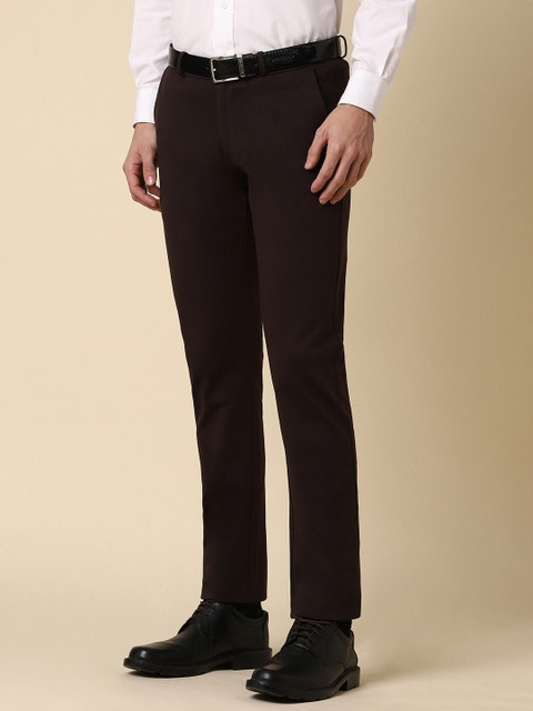 Allen Solly Men Cotton Mid-Rise Slim Fit Formal Trouser - Image 2