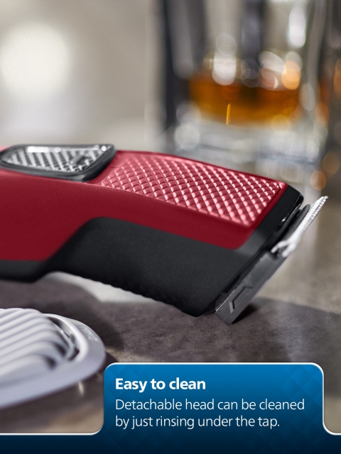 Philips BT1235/18 SkinProtect Cordless Beard Trimmer with Self-Sharpening Blades - Red - Image 8