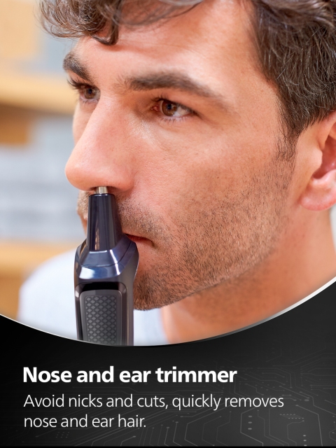 Philips MG3724/30 All-In-One Multigroomer Trimmer for Beard, Nose & Body - Black - Image 5