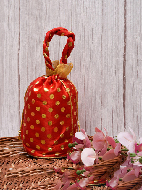 Kuber Industries Unisex Pack of 8 Printed Wedding Potli