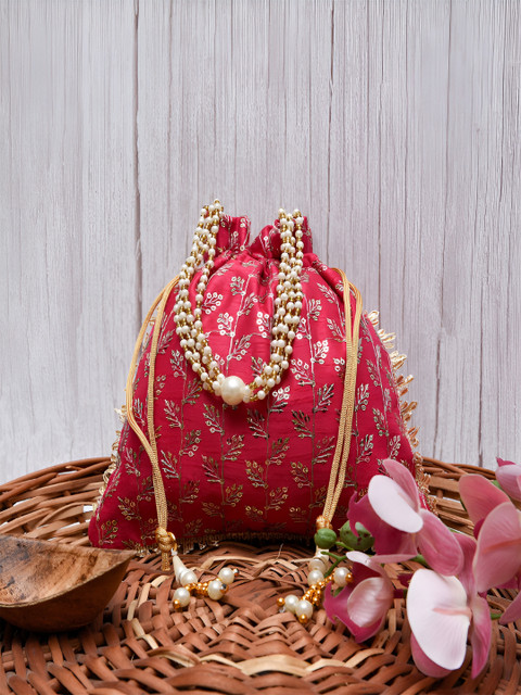 Kuber Industries Pack Of 4 Printed Potli Clutches