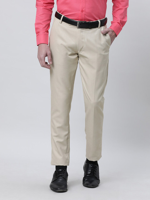 THE SOUL PATROL Men Mid Rise Formal Trousers