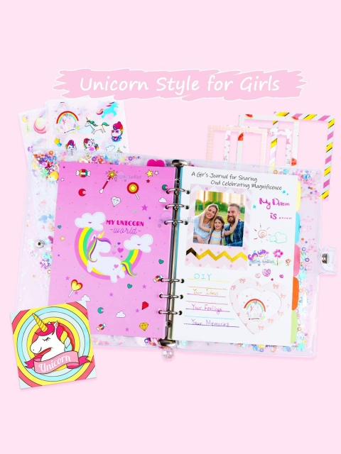 OPINA Kids 13 In 1 DIY Unicorn Diary Notebook - Image 5