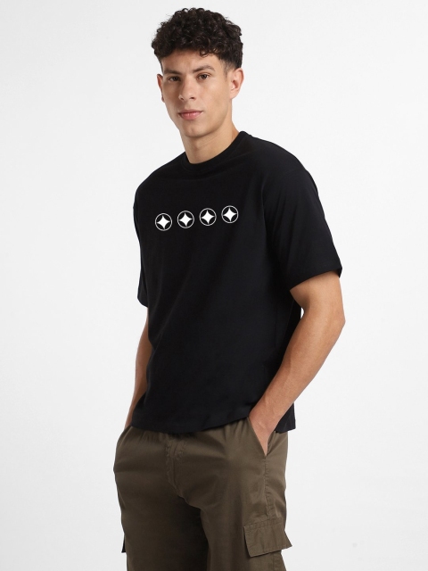 NOBERO Men Graphic Printed Oversized Cotton T-shirt - Image 3