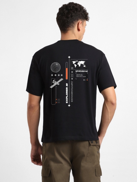 NOBERO Men Graphic Printed Oversized Cotton T-shirt - Image 4