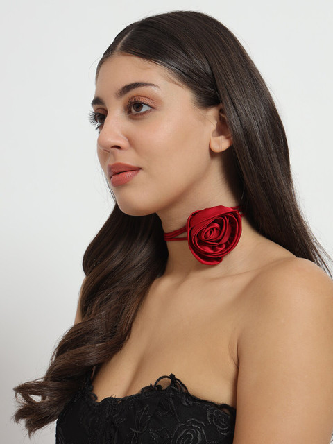 DEPANO Satin Flower Chokers