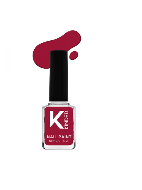 KINDED Long Stay Glossy Finish Nail Polish - 9ml - Old School Red 26