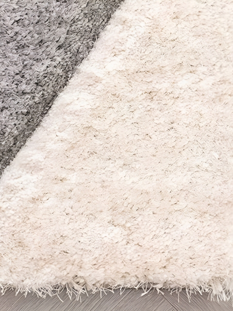 Shopgallery Brown & Blue Geometric Anti-Skid Shaggy Carpet - Image 2