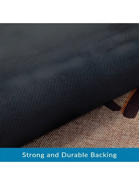 Shopgallery Brown & Blue Geometric Anti-Skid Shaggy Carpet - Image 3