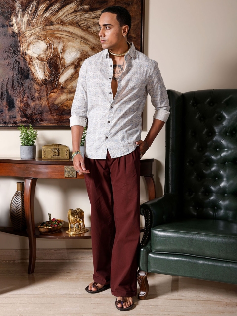 The Indian Garage Co Men Slim Fit Indie Printed Resortwear Shirt - Image 2