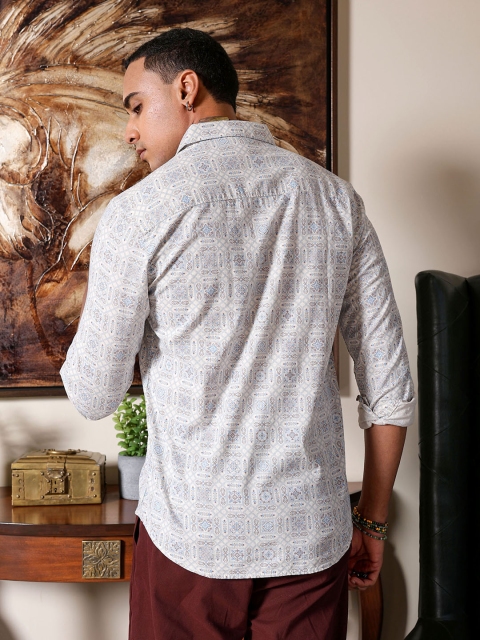 The Indian Garage Co Men Slim Fit Indie Printed Resortwear Shirt - Image 5