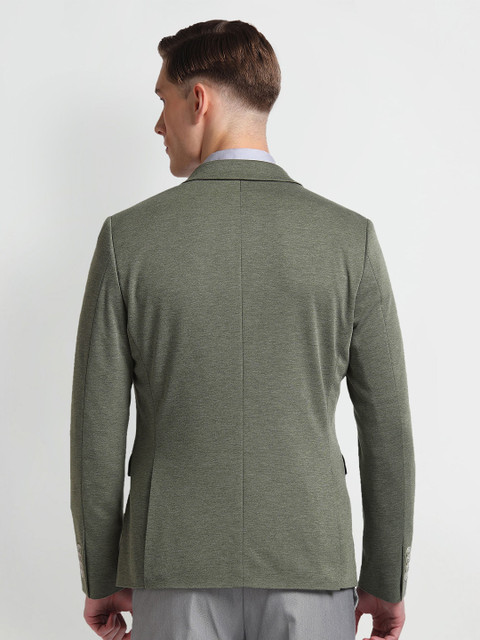 Arrow Men Slim-Fit Notched Lapel Long Sleeves Single Breasted Blazer - Image 4
