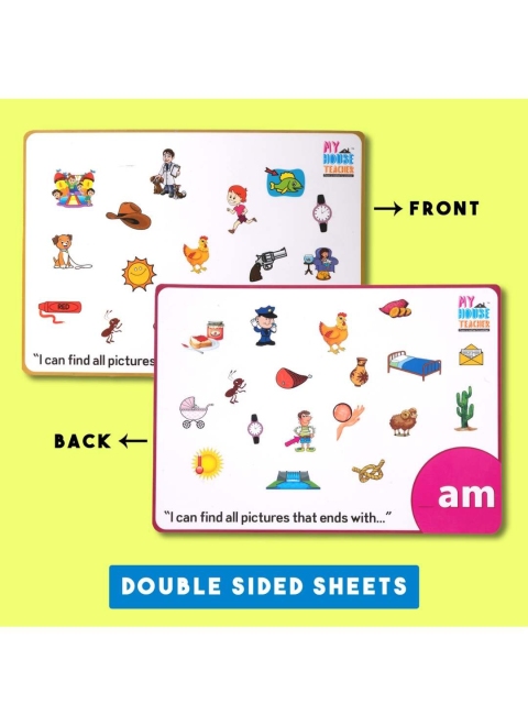 My House Teacher 18-Pcs Three Letter Words Reusable Ispy Mats - Image 5