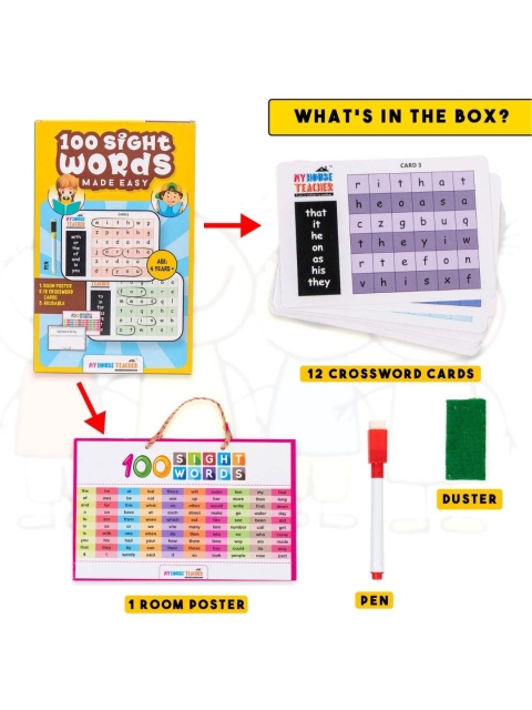 My House Teacher Kids 100 Sight Words Ispy Mats And Daily Activity Folder - Image 3