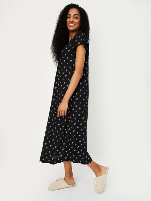 max Floral Printed Midi Nightdress - Image 3
