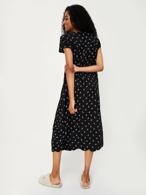 max Floral Printed Midi Nightdress - Image 4
