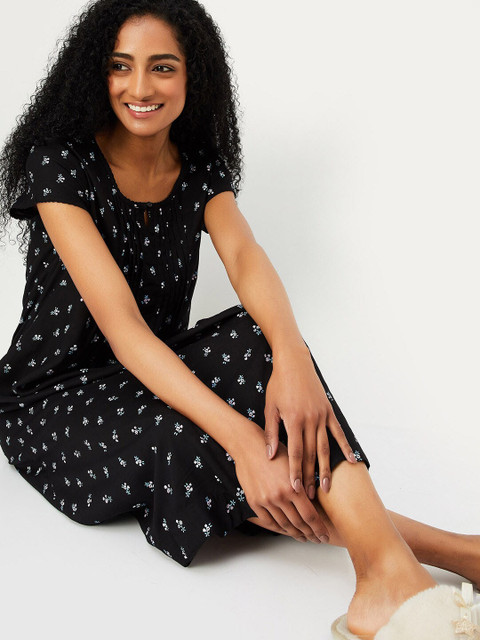 max Floral Printed Midi Nightdress - Image 5