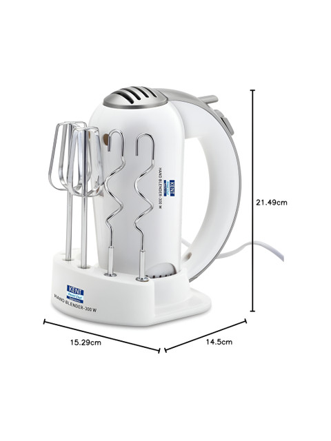 Kent White 300 W 5 Speed Control Hand Blender - Image 7