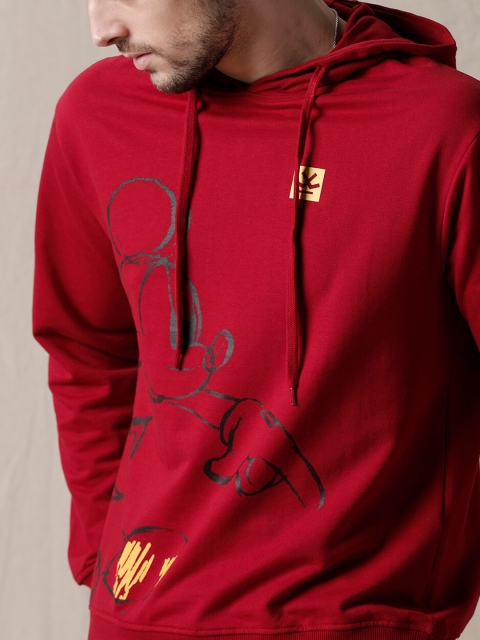WROGN Printed Hooded Long Sleeves Pullover Sweatshirt - Image 2