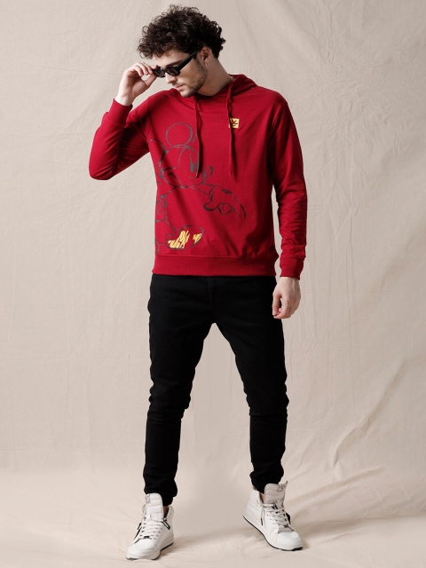 WROGN Printed Hooded Long Sleeves Pullover Sweatshirt - Image 5