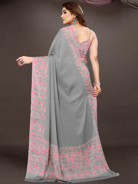 KALINI Printed Border Saree - Image 3