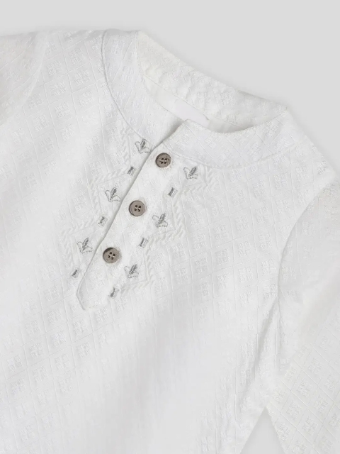 Somersault Boys Pure Cotton Kurta with Pyjamas - Image 4