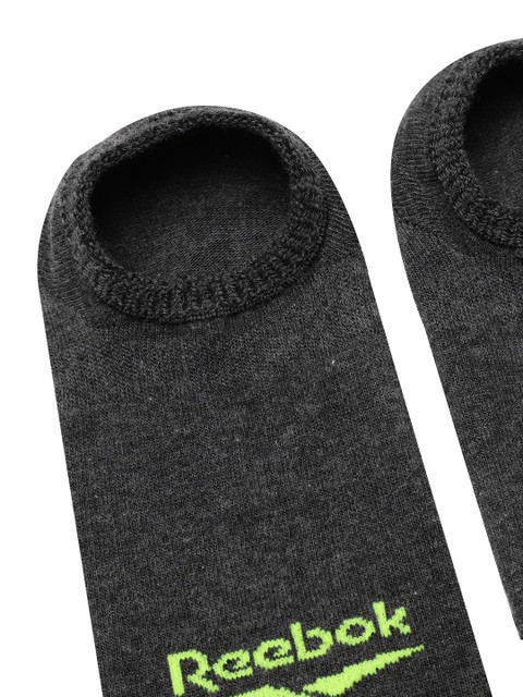 Reebok Men YG Invisible Brand Logo Patterned Ankle-Length Socks - Image 4
