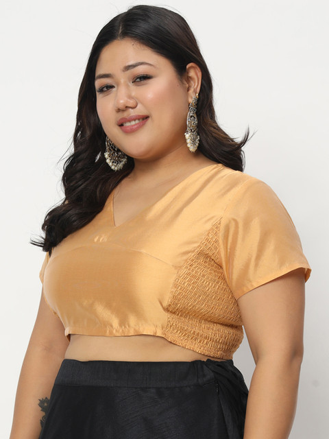 studio rasa Plus Size Stretchable Saree Blouse - Image 4