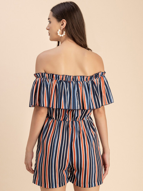 Moomaya Off-Shoulder Printed Jumpsuit - Image 5