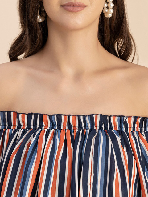 Moomaya Off-Shoulder Printed Jumpsuit - Image 2