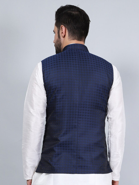 Wintage Printed Woven Nehru Jackets - Image 4