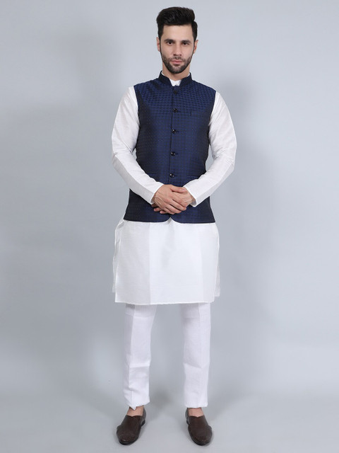 Wintage Printed Woven Nehru Jackets - Image 5